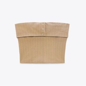 Zara Pinstripe Crop Top